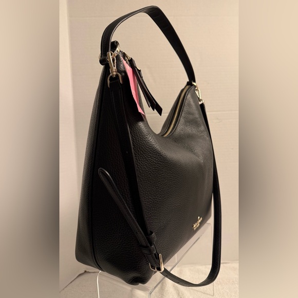 Kate Spade New York Zippy Large Shoulder Bag Black Pebbled Leather NWT - Picture 8 of 12
